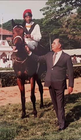 Md Shafiq who had a remarkable career as a jockey seen astride a winner trained by the legendary trainer Rashid Byramji. Shafiq passed away in Bangalore on Sunday after a prolonged illness. He was 76.